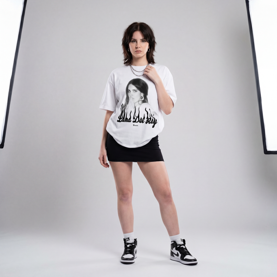Lana Del Rey Oversized Graphic Tee