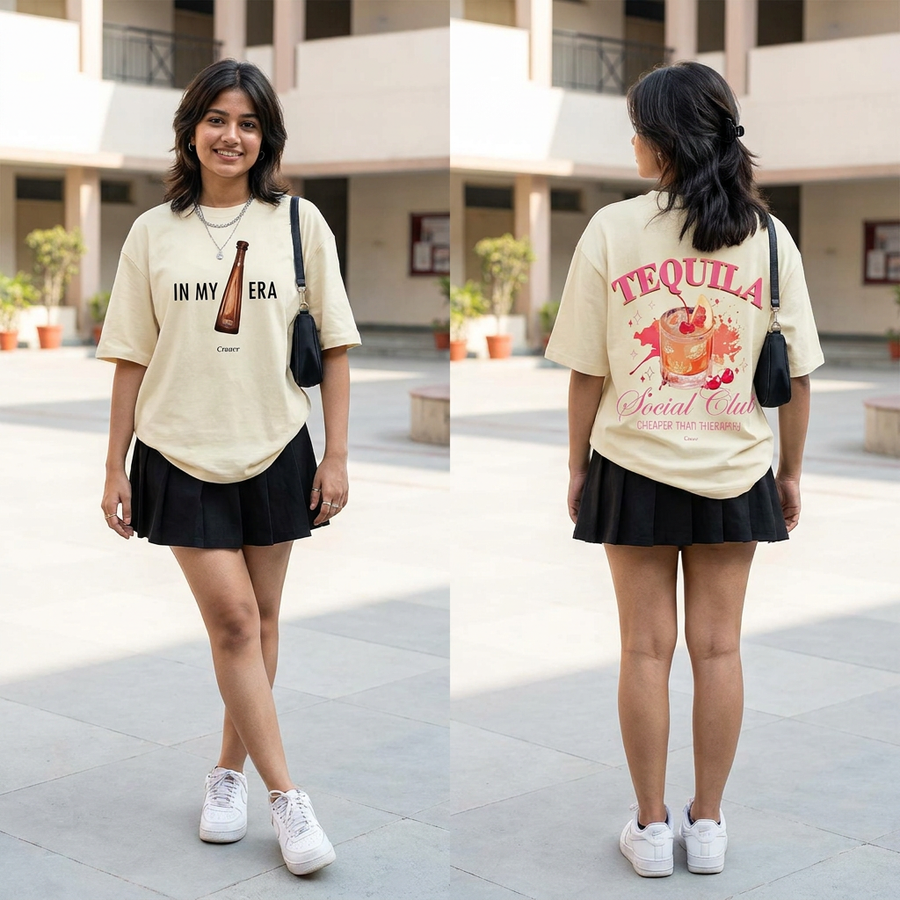 IN MY TEQUILA ERA — Oversized Tee